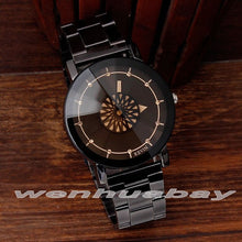 Load image into Gallery viewer, KEVIN New Design Women Watches Fashion Black Round Dial Stainless Steel Band Quartz Wrist Watch Mens Gifts relogios feminino