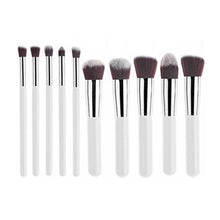 Load image into Gallery viewer, Professional 10Pcs Makeup Brush Set Foundation Cosmetic Powder Multifunction Toiletry Brushes Make Up Brushing Kits Bag
