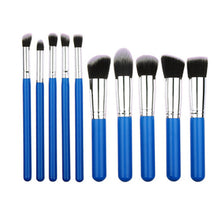 Load image into Gallery viewer, Professional 10Pcs Makeup Brush Set Foundation Cosmetic Powder Multifunction Toiletry Brushes Make Up Brushing Kits Bag