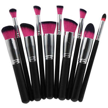 Load image into Gallery viewer, Professional 10Pcs Makeup Brush Set Foundation Cosmetic Powder Multifunction Toiletry Brushes Make Up Brushing Kits Bag