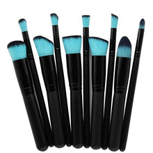 Load image into Gallery viewer, Professional 10Pcs Makeup Brush Set Foundation Cosmetic Powder Multifunction Toiletry Brushes Make Up Brushing Kits Bag