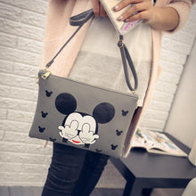 Load image into Gallery viewer, Mickey envelope bag Fashion New Handbags High quality PU leather Women bag Cartoon Printing Sweet Lady Shoulder Messenger Bag