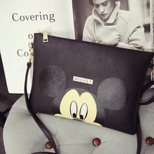 Load image into Gallery viewer, Mickey envelope bag Fashion New Handbags High quality PU leather Women bag Cartoon Printing Sweet Lady Shoulder Messenger Bag