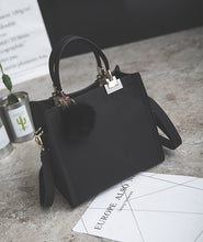 Load image into Gallery viewer, Free shipping, 2018 new woman handbags, fashion messenger bag, retro Korean version women bag, trend hairball ornaments flap.