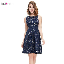 Load image into Gallery viewer, Autumn Women Cocktail Party Dress 2018 Ever Pretty EP05432NB Elegant A-Line Mini Navy Blue Lady Cocktail Dresses Short  Dresses