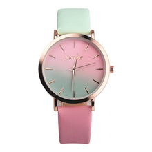 Load image into Gallery viewer, 2018 Fashion WristWatch Retro Rainbow Design Women Dress Watch Quartz Leather  Watches gift for lovers Montre Relogio  #D