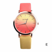 Load image into Gallery viewer, 2018 Fashion WristWatch Retro Rainbow Design Women Dress Watch Quartz Leather  Watches gift for lovers Montre Relogio  #D