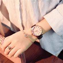 Load image into Gallery viewer, Polygonal dial design women watches luxury fashion dress quartz watch ulzzang popular brand white ladies leather wristwatch