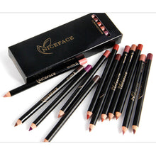Load image into Gallery viewer, Niceface 12 Colors Lip Pencils Matte Lipliner Pencil Waterproof Makeup Lips Matte Lipstick Lip Liner Pen Smooth Nude Cosmetics