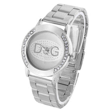 Load image into Gallery viewer, Zegarki Damskie Luxury brands DQG Women Crystal Silver stainless steel Quartz Watch Lady Outdoor Sport Watch Hot sale Montres