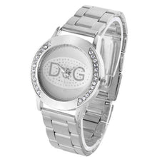 Load image into Gallery viewer, Zegarki Damskie Luxury brands DQG Women Crystal Silver stainless steel Quartz Watch Lady Outdoor Sport Watch Hot sale Montres