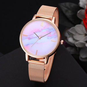 Simple Retro Leisure time Quartz Women's Watch Casual Quartz Mesh Belt Watch Analog Wrist Watch montre femme 2018 New