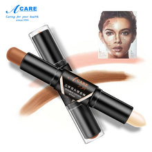 Load image into Gallery viewer, Highlighter Face Concealer Bronzer Stick Double Head 3D Face Makeup Pen Foundation Stick Cream Texture Shimmer Contouring Pencil